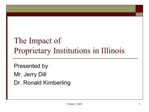 Economic Impact Proprietary Institutions in Illinois