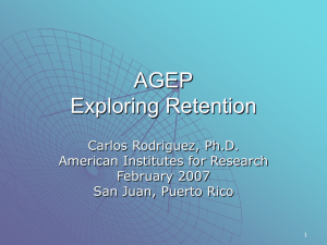 AGEP Exploring Institutional Transformation - NSF-AGEP