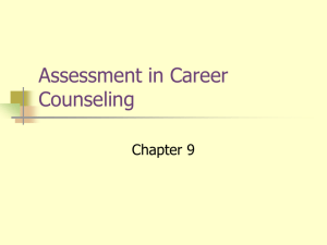 Assessment in Career Counseling