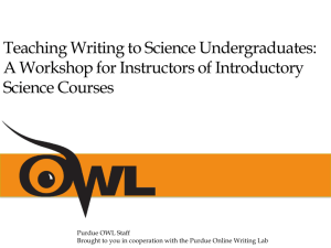 Teaching Detailed Writing and Procedural Transitions
