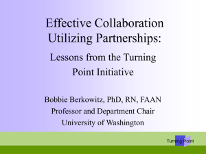 Turning Point: Collaborating for a New Century in Public Health