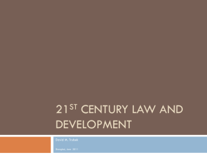 Law and the New Developmentalism