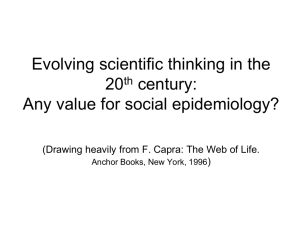 An evolution of thinking about life systems in the 20th century