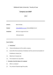 Company Law LB207
