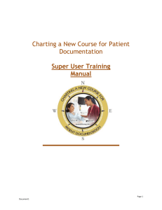 Super User Class Nursing Documentation Revisions Training