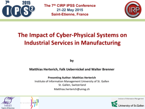 The Impact of Cyber-Physical Systems on Industrial