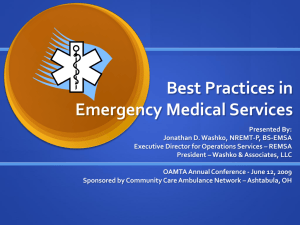 Best Practices in EMS