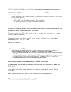 What other standards are addressed in this work? (AASL, P21, ITLS