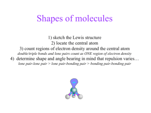 Shapes of molecules