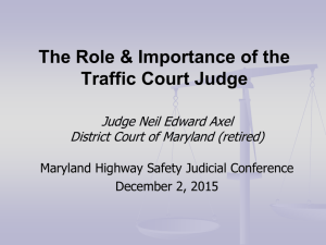 File - Maryland Highway Safety Judicial Conference
