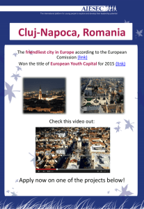 Projects Booklet – Cluj-Napoca, Romania