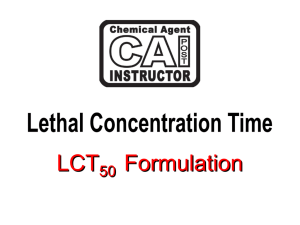 chemical agents - Chemical Agent Instructor