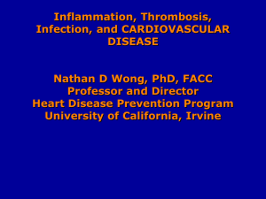 Inflammation, Infection and C - Heart Disease Prevention Program