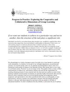Exploring the Cooperative and Collaborative Dimensions of Group
