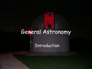 General Astronomy - Richard Stockton College of New Jersey