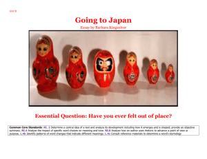 Going to Japan Lesson
