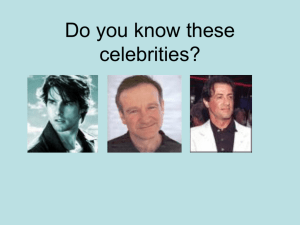 Do you know these celebrities?