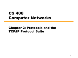 Chapter 2 Protocols and TCP/IP