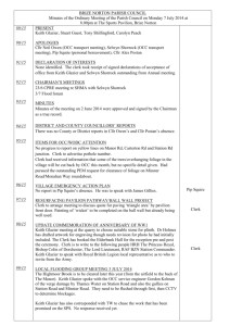 July 2014 Minutes - Brize Norton Parish Council