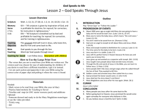 Esther * Lesson 1 - Child Evangelism Fellowship