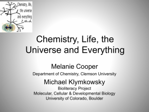 Chemistry and the Logic of Life