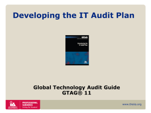 Develop the IT Audit Plan