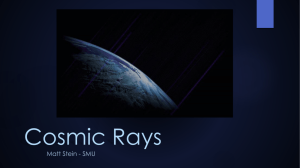 Cosmic Rays - SMU Physics
