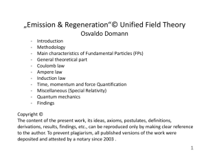 Induction law - Unified Field Theory