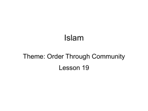 Lsn 19 Islam
