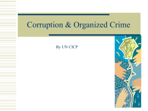 Corruption and Organized Crime - United Nations Office on Drugs