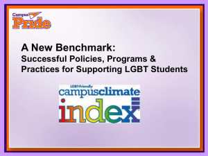 LGBT-Friendly Campus Climate Index Testing (2001