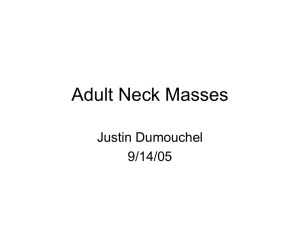 Adult Neck Masses - Dartmouth