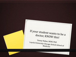 B-09 If Your Student Wants to Be a Doctor, KNOW this!