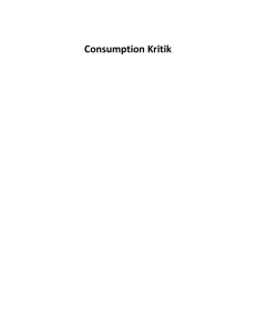 Consumption Kritik