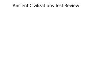 AVI1O Ancient Civilizations Test Review