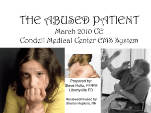 the abused patient - Advocate Health Care