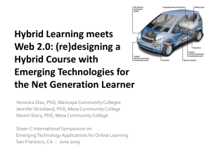 Hybrid Learning meets Web 2.0 - A Blended Maricopa / FrontPage