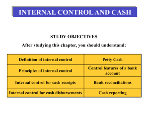 STUDY OBJECTIVE 1 DEFINITION OF INTERNAL CONTROL