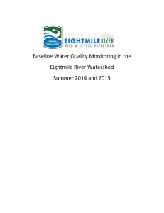 2015 Stream Water Quality Monitoring Report