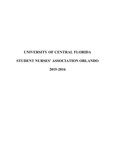 Bylaws - Student Nurses Association: UCF Orlando Campus