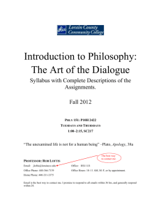Introduction to Philosophy, Fall 2012 (08-25-12-11-58