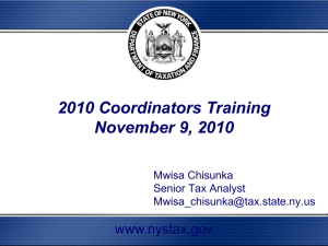 2010_Coordinators_training1_ - AARP Tax-Aide