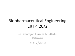 Introduction to Biopharmaceuticals
