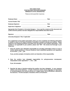 position analysis questionnaire - Minnesota State University, Mankato