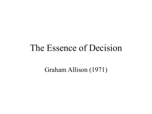 The Essence of Decision