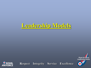 Leadership attributes vary according to rank Senior