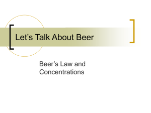 Beer's Law
