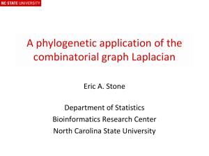 A phylogenetic application of the combinatorial graph