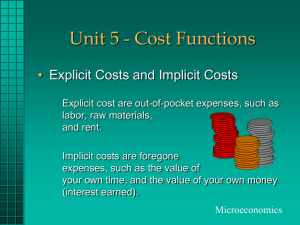 Unit 5 - Cost Functions and Utils