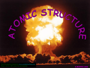 Atomic structure and history